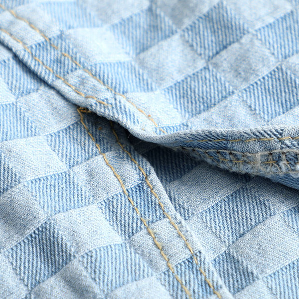 Casual τζιν φούστα με σκίσιμο