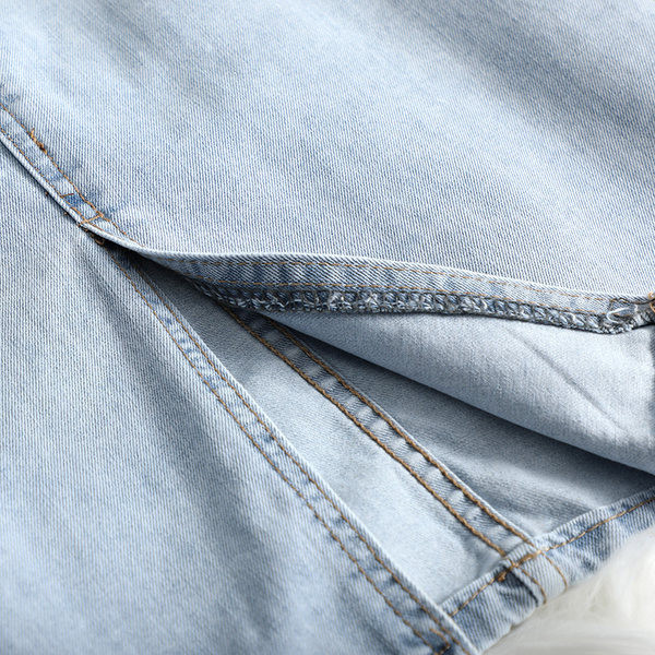 Pikk lõhikuga teksaseelik