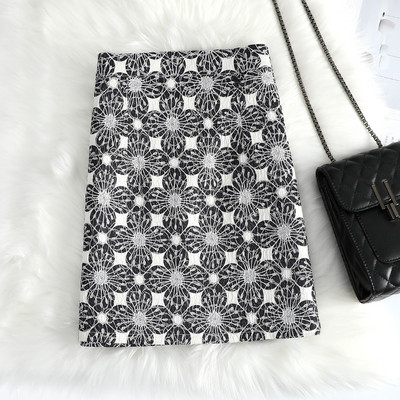 Värviline kõrge vöökohaga seelik