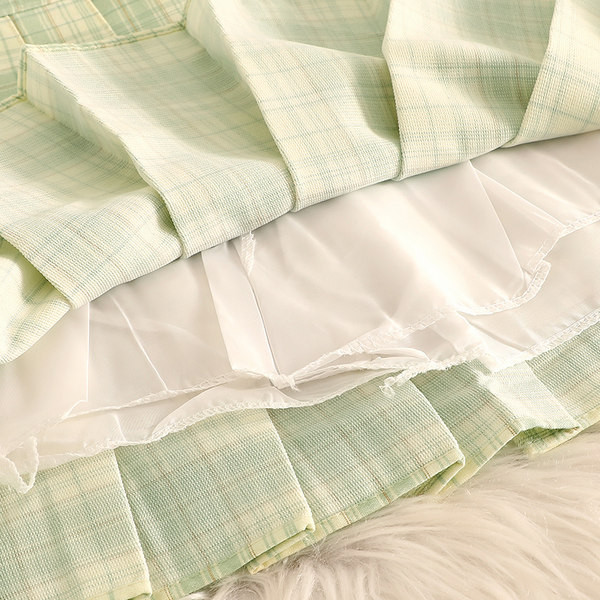 Naiste kõrge vöökohaga plisseeritud seelik