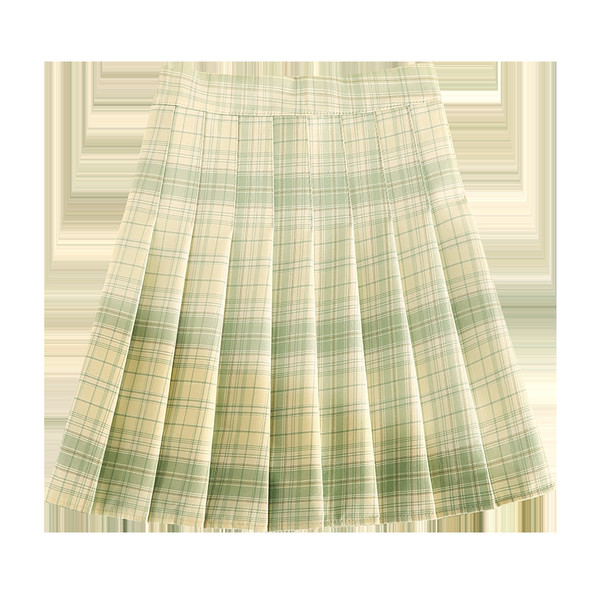 Naiste kõrge vöökohaga plisseeritud seelik