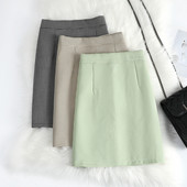 Moodne kõrge vöökohaga seelik