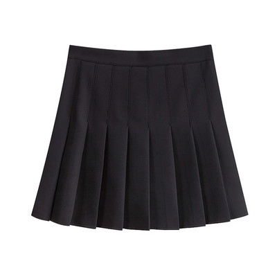 Lühike lukuga plisseeritud seelik