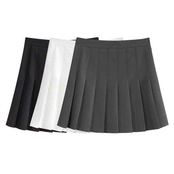 Lühike lukuga plisseeritud seelik