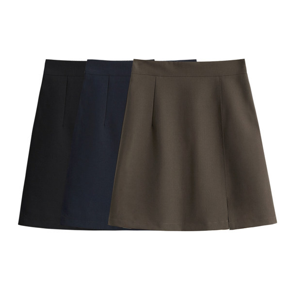 Κοντή κλασική  φούστα με ψηλή μέση