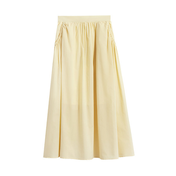 Casual pikk seelik – lõikega seelik