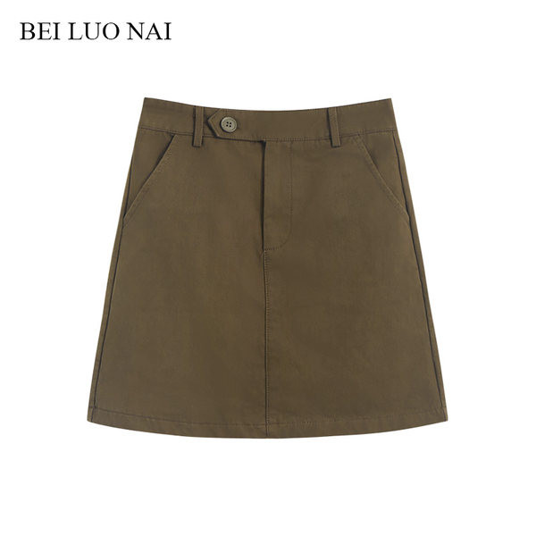 Ίσιο μοντέλο γυναικεία φούστα με ψηλή μέση