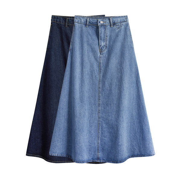 Naiste kõrge vöökohaga teksakleit