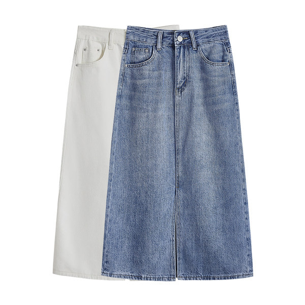 Naiste pikk teksaseelik kõrge vöökohaga