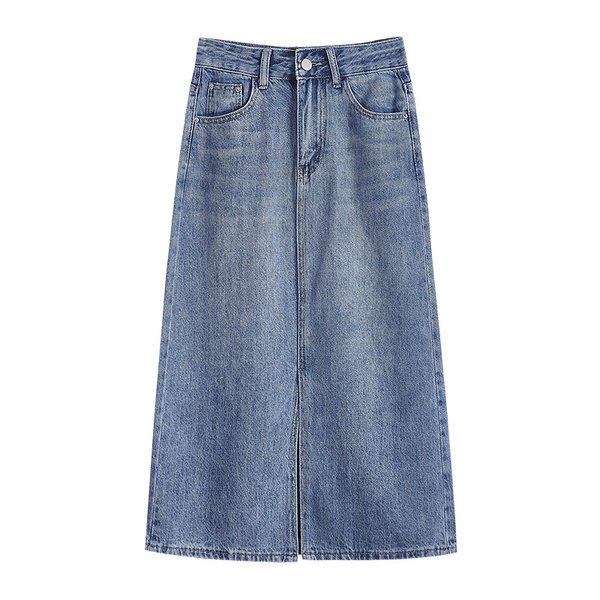 Naiste pikk teksaseelik kõrge vöökohaga