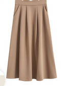 Γυναικεία φούστα με ψηλή μέση - τριών χρωμάτων