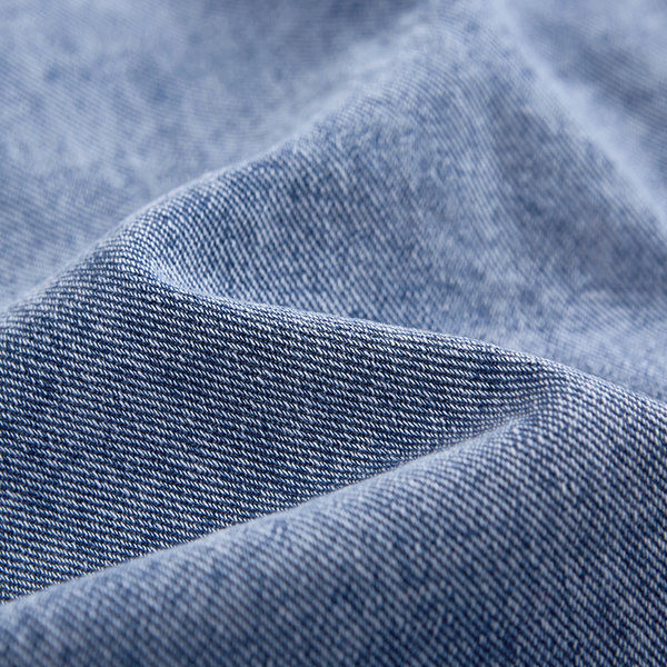 Sinist värvi lõhikuga naiste teksaseelik