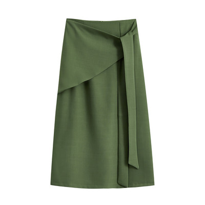 Fusta lunga de dama cu talie inalta - model casual