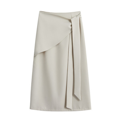 Fusta lunga de dama cu talie inalta - model casual