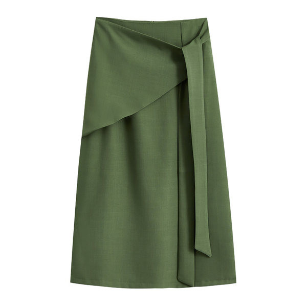 Fusta lunga de dama cu talie inalta - model casual