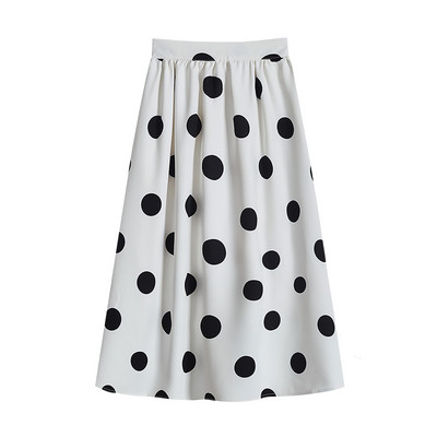 Naiste täpiline seelik kolmes värvitoonis