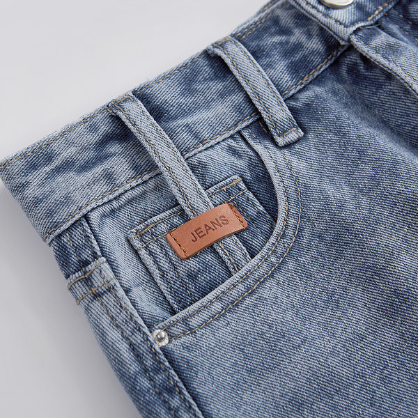 Naiste kõrge vöökohaga teksaseelik – kahte värvi