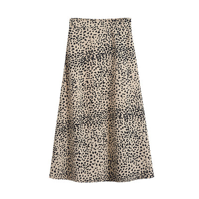 Kahes värvitoonis kõrge vöökohaga naiste seelik