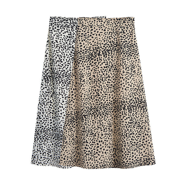 Kahes värvitoonis kõrge vöökohaga naiste seelik