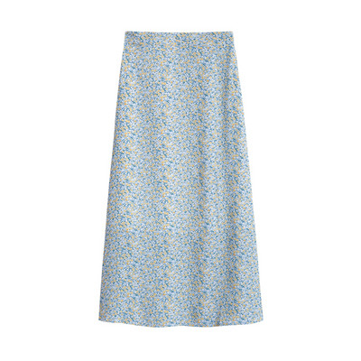 Naiste vabaaja pikk seelik kõrge vöökohaga