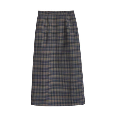 Ψηλόμεση καρό φούστα για γυναίκες
