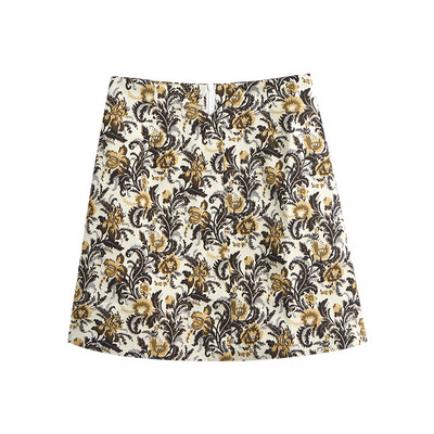 Lühike lillemustriga vabaaja seelik