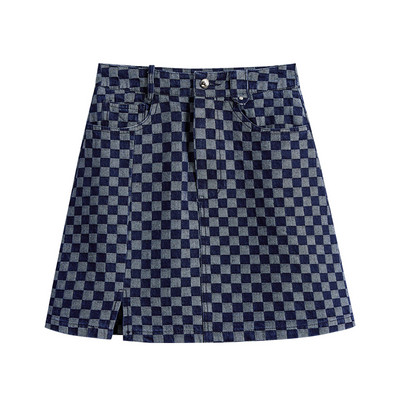 Γυναικεία ρετρό φούστα με κουμπί