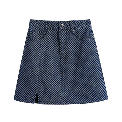 Γυναικεία ρετρό φούστα με κουμπί