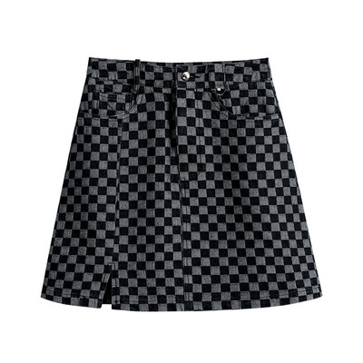 Γυναικεία ρετρό φούστα με κουμπί