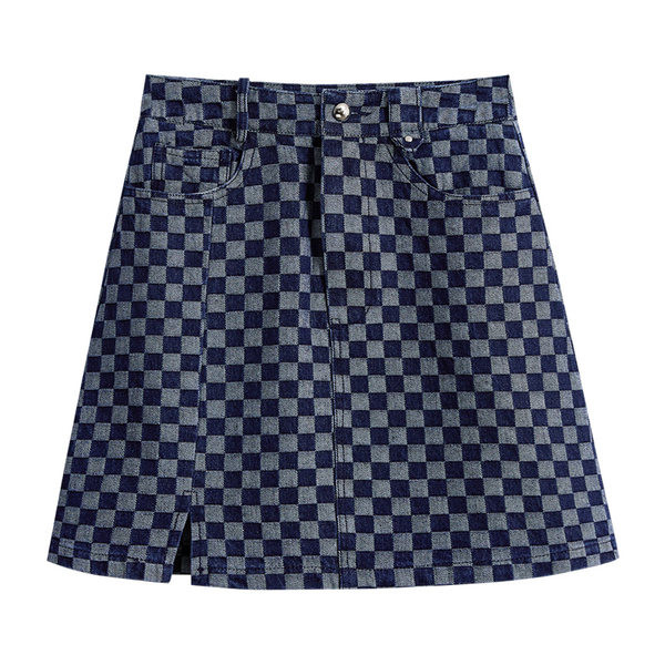 Γυναικεία ρετρό φούστα με κουμπί