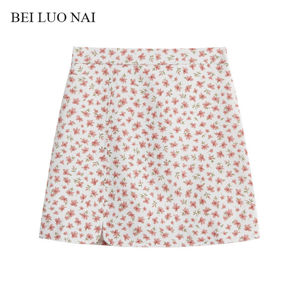 Lühike lillemotiividega seelik