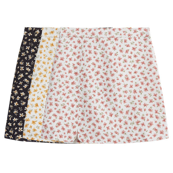 Lühike lillemotiividega seelik