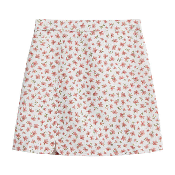 Lühike lillemotiividega seelik