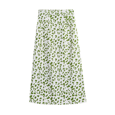 Naiste pikk seelik kõrge vöökohaga – loomamustriga