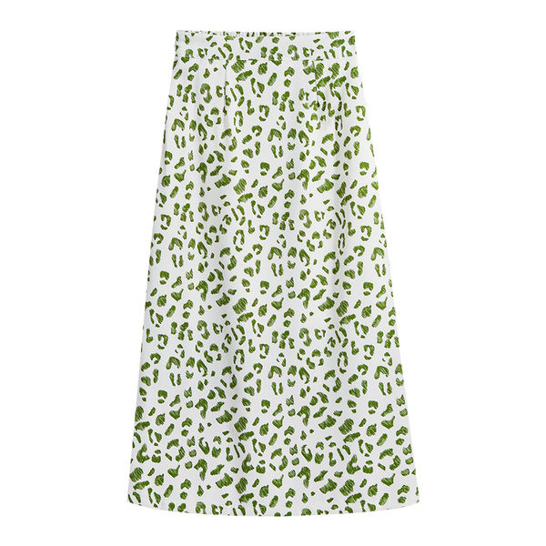 Naiste pikk seelik kõrge vöökohaga – loomamustriga