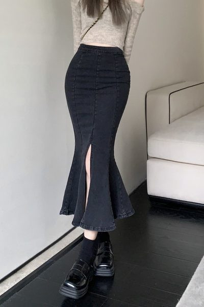 Teksasest vabaaja seelik lõhikuga