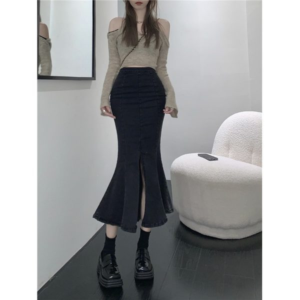 Teksasest vabaaja seelik lõhikuga