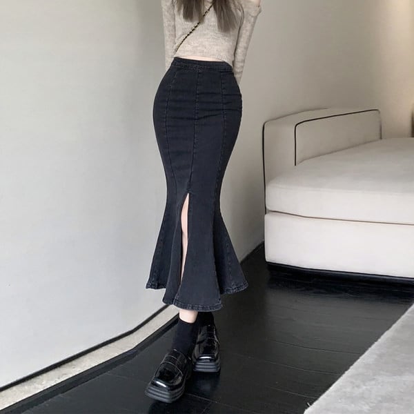 Teksasest vabaaja seelik lõhikuga