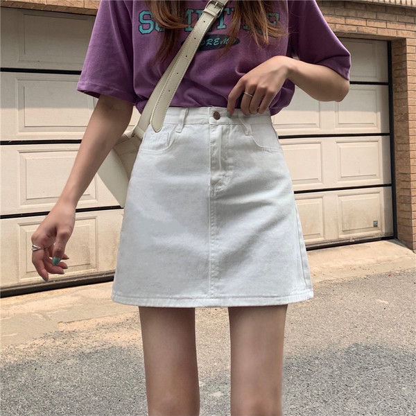 Fusta de dama cu talie inalta in trei culori