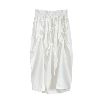 Kolmes värvitoonis elastse vöökohaga naiste seelik