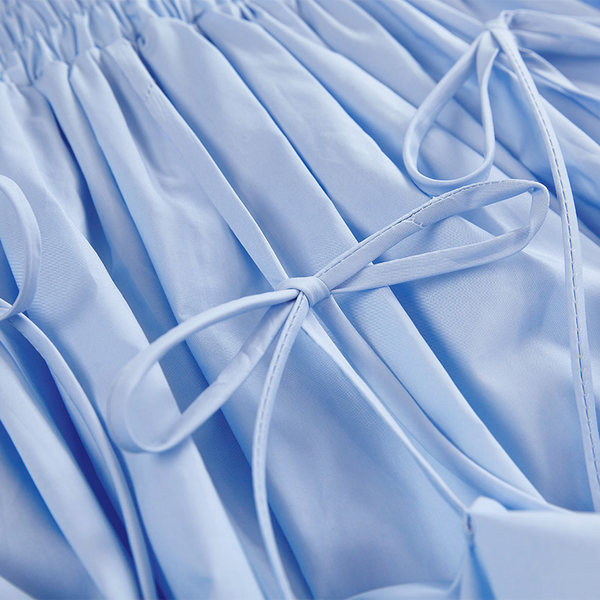 Kolmes värvitoonis elastse vöökohaga naiste seelik