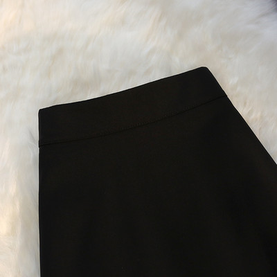 Pikk kõrge vöökohaga kevadseelik