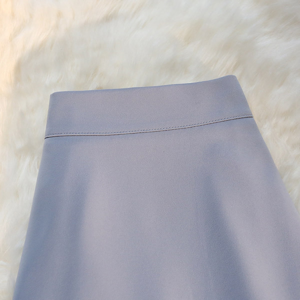 Pikk kõrge vöökohaga kevadseelik