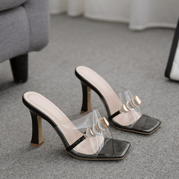 Дамски чехли с 9см ток