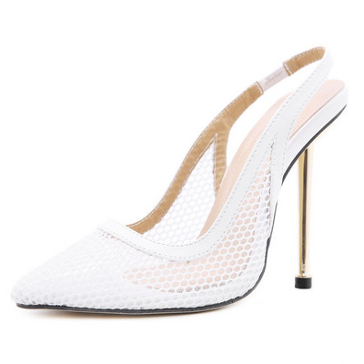 Дамски мрежести обувки - заострен модел