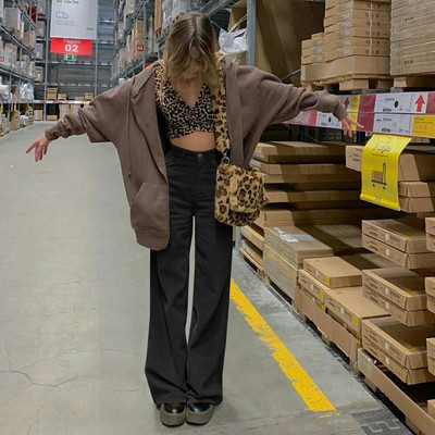 Дамски панталон с висока талия в няколко цвята