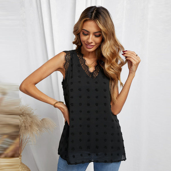 Дамски широк потник с бродерия - три цвята