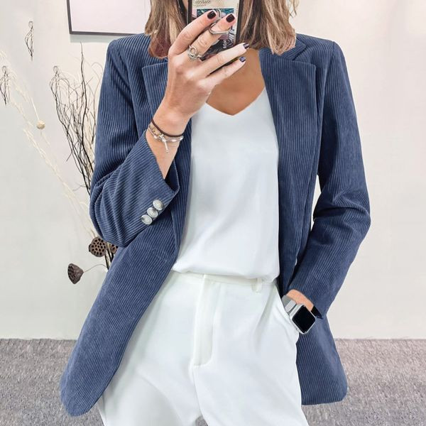 Модерно дамско сако втален модел в няколко цвята