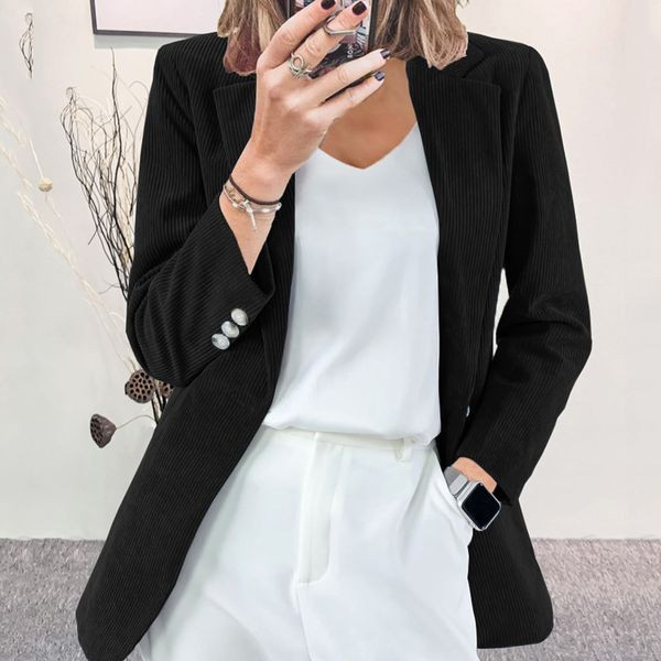 Модерно дамско сако втален модел в няколко цвята