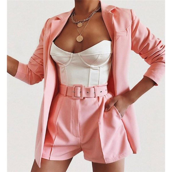 Дамски ежедневен комплект от две части в няколко цвята